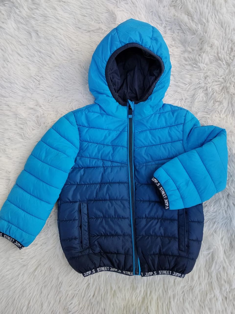 Campera Niño Puffer Azul Bicolor Street Jump